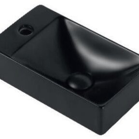 Toiletfontein Mulo Mat Zwart Kraangat Links 37x21x10 cm