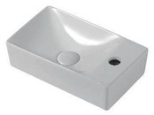 Mini Toiletfontein Rechts Wit 37.5x21.5x10cm met kraangat Mini Toiletfontein Rechts Wit 37.5x21.5x10cm met kraangat