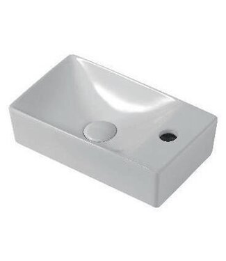 CREAVIT Mini Toiletfontein Rechts Wit 37.5x21.5x10cm met kraangat