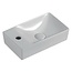 CREAVIT Mini Toiletfontein links Wit 37.5x21.5x10cm met kraangat