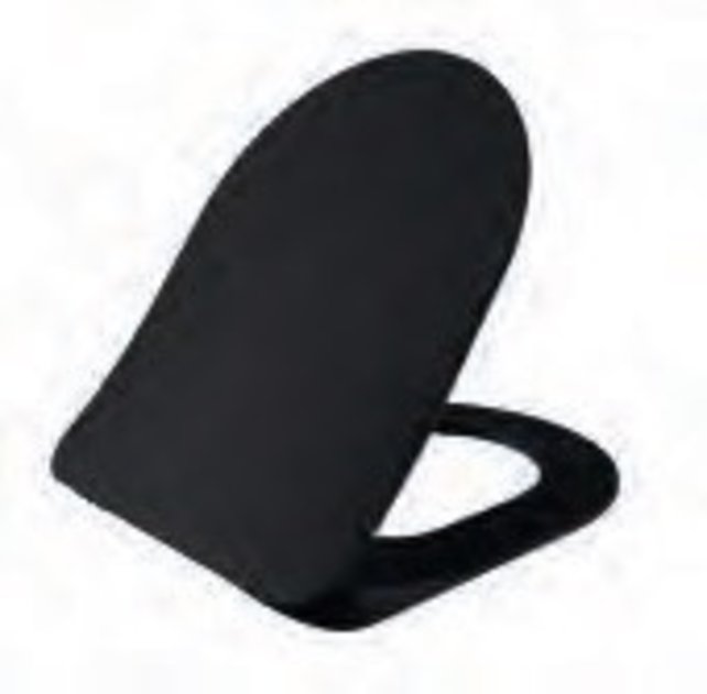 Toiletbril Creavit Freedom Mat Zwart FE320 / FE322 Ultra Dun 36x44,5x2cm