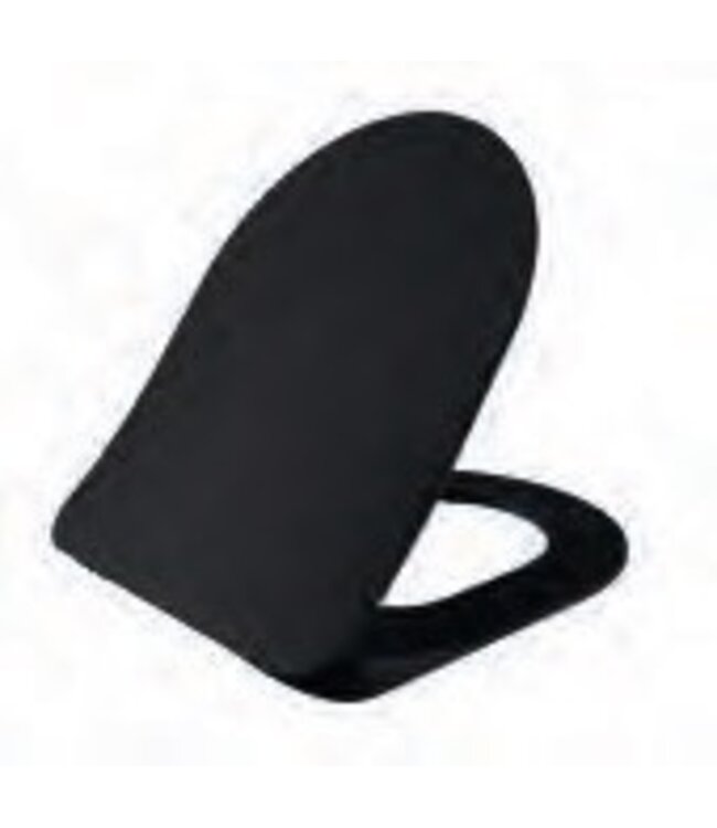 Toiletbril Creavit Freedom Mat Zwart FE320 / FE322 Ultra Dun 36x44,5x2cm