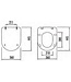 Toiletbril Creavit Freedom Mat Zwart FE320 / FE322 Ultra Dun 36x44,5x2cm