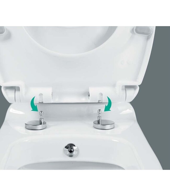 CREAVIT Toiletbril Creavit Freedom Mat Zwart FE320 / FE322 Ultra Dun 36x44,5x2cm