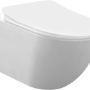 Creavit FE320 Hangtoilet met Bidet Glans Wit Incl. softclose toiletbril RVS sproeier verdekte bevestiging