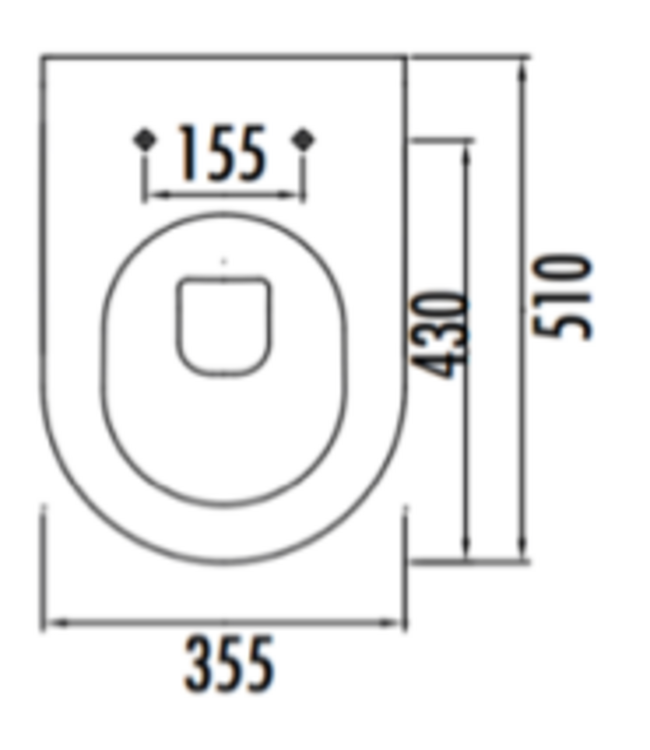 Creavit FE320 Hangtoilet met Bidet Glans Wit Incl. softclose toiletbril RVS sproeier verdekte bevestiging