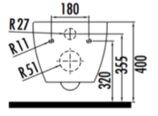 Creavit FE320 Hangtoilet met Bidet Glans Wit Incl. softclose toiletbril RVS sproeier verdekte bevestiging
