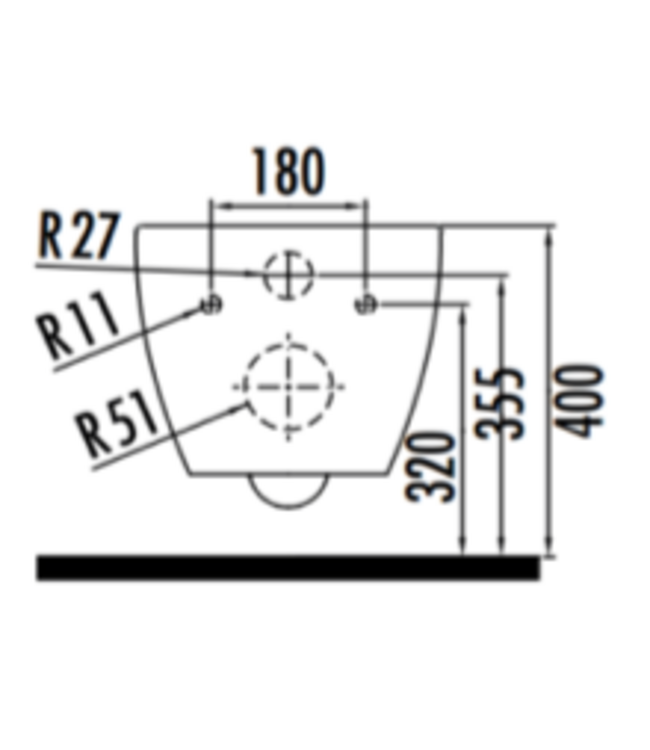 Creavit FE320 Hangtoilet met Bidet Glans Wit Incl. softclose toiletbril RVS sproeier verdekte bevestiging
