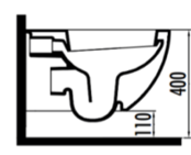 Creavit FE320 Hangtoilet met Bidet Glans Wit Incl. softclose toiletbril RVS sproeier verdekte bevestiging