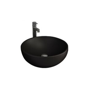 Waskom Bocchi Mat Zwart Venezia 45X45X17,5 CM