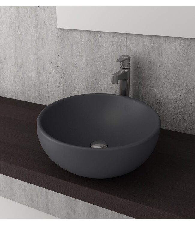 Venezia Waskom Bocchi Mat Antraciet 45x45x17,5 cm