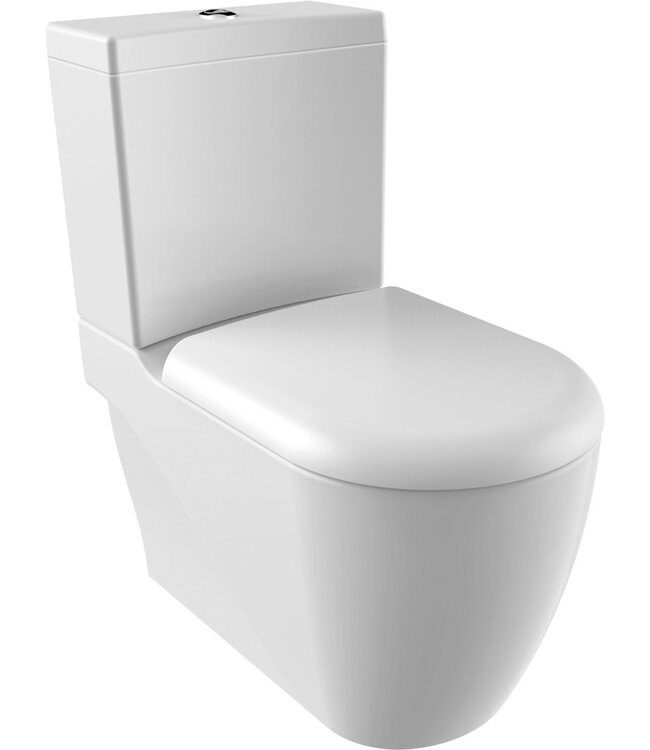 Staand Toilet met Bidet Creavit GRANDE XXL Duoblok incl. WC-bril OA en PK