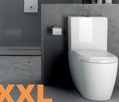 Staand Toilet met Bidet Creavit GRANDE XXL Duoblok incl. WC-bril OA en PK