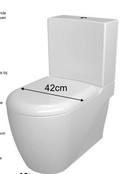 Staand Toilet met Bidet Creavit GRANDE XXL Duoblok incl. WC-bril OA en PK