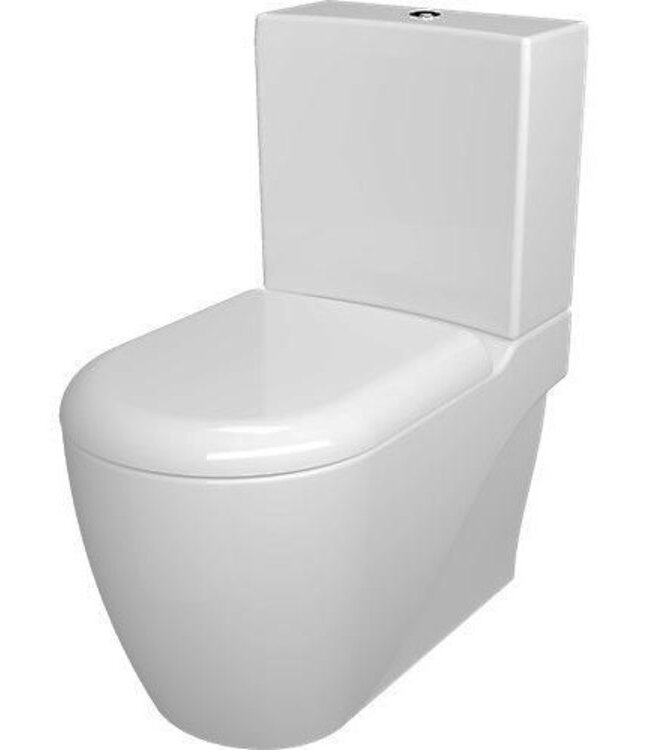 Staand Toilet met Bidet Creavit GRANDE XXL Duoblok incl. WC-bril OA en PK