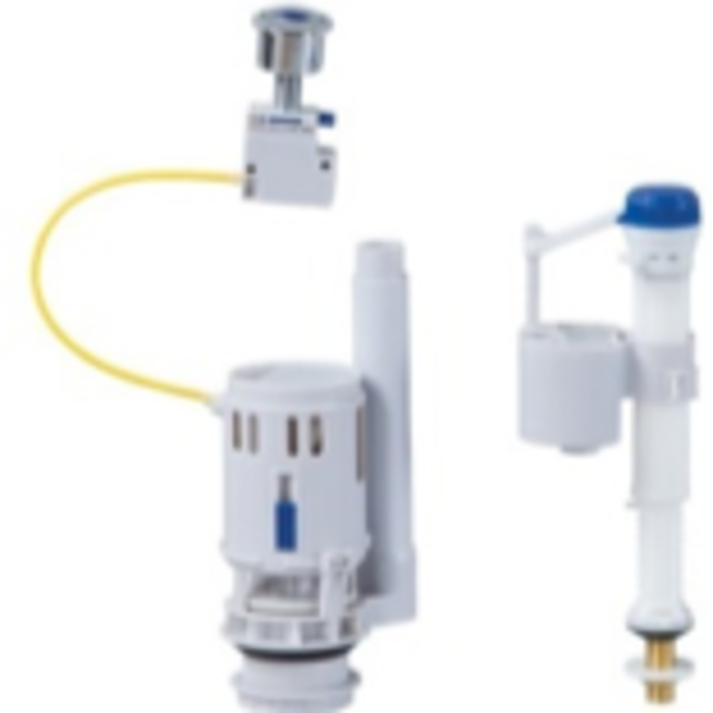 Staand Toilet met Bidet Creavit GRANDE XXL Duoblok incl. WC-bril OA en PK