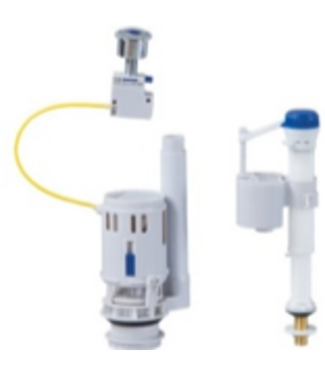 Staand Toilet met Bidet Creavit GRANDE XXL Duoblok incl. WC-bril OA en PK