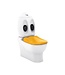 Kindersanitair Creavit Ducky Staandtoilet Compleet OA - Sanitair voor kinderen.
