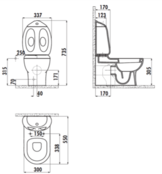 Kindersanitair Creavit Ducky Staandtoilet Compleet OA - Sanitair voor kinderen. Kindersanitair Creavit Ducky Staandtoilet Compleet OA - Sanitair voor kinderen.
