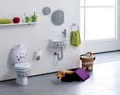 Kindertoilet Staand Creavit Kidsparty OA - Sanitair Voor kinderen Duoblok OA