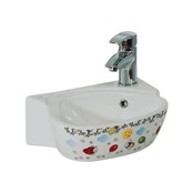 Kindersanitair Wastafel Creavit Kidsparty Wit 38x29cm