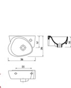 Kindersanitair Wastafel Creavit Kidsparty Wit 38x29cm