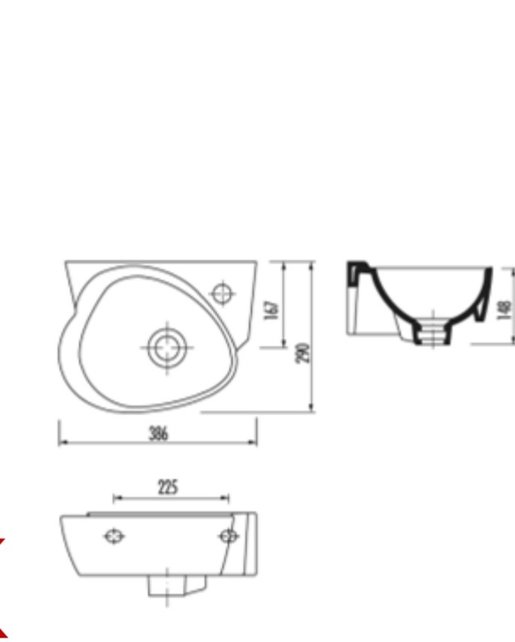 Kindersanitair Wastafel Creavit Kidsparty Wit 38x29cm