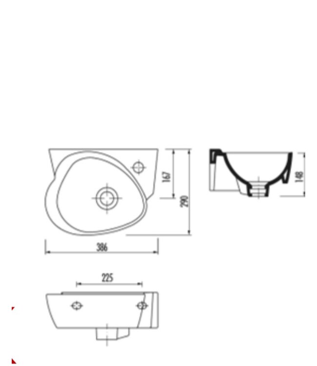 Kindersanitair Wastafel Creavit Kidsparty Wit 38x29cm