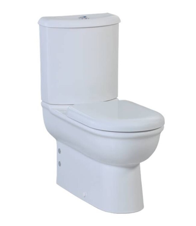 Creavit SL-Serie Staand Toilet met Bidet Compleet incl. Softclose Toiletbril OA / PK - aansluiting