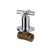 Inbouw stopkraan - Bidetkraan Ster Chroom koudwater t.b.v. bidettoilet