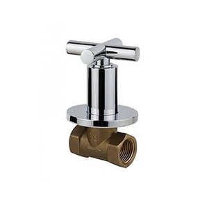 Inbouw stopkraan - Bidetkraan Ster Chroom koudwater t.b.v. bidettoilet