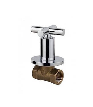 CREAVIT Inbouw stopkraan - Bidetkraan Ster Chroom koudwater t.b.v. bidettoilet