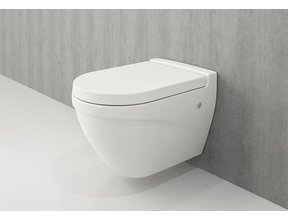 Hangtoilet Bocchi Taormina Glans Wit  incl. toiletbril Softclose met spoelrand