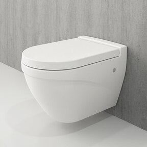 Hangtoilet Bocchi Taormina Glans Wit  incl. toiletbril Softclose met spoelrand