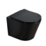 Creavit Randloos Hangtoilet Donna Compact Zwart mat 36X48X25 cm incl Soft-close toiletbril Flatline
