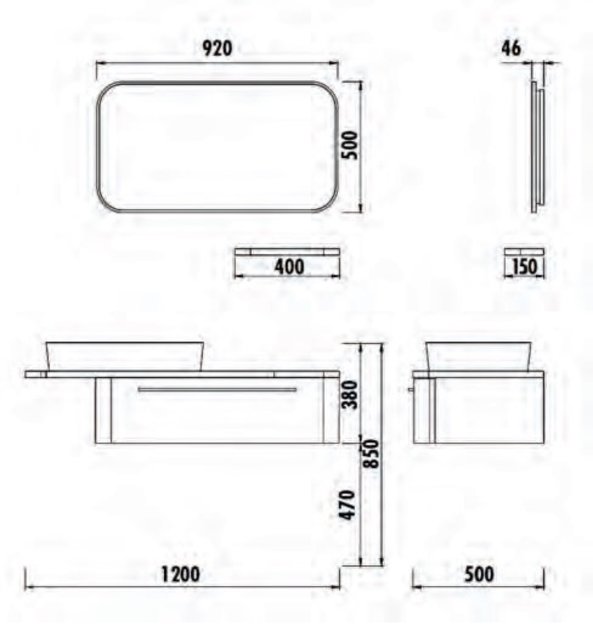 Compleet Badkamermeubel Set Angel 120cm glans wit - Koper incl. Led-Spiegel kolomkast en geborsteld koper Accessoires Compleet Badkamermeubel Set Angel 120cm glans wit - Koper incl. Led-Spiegel kolomkast en geborsteld koper Accessoires