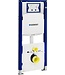 Compleet Set Geberit UP320 met Creavit Hangtoilet Freedom met bidet Mat Zwart incl. Toiletbril met of zonder spoelrand