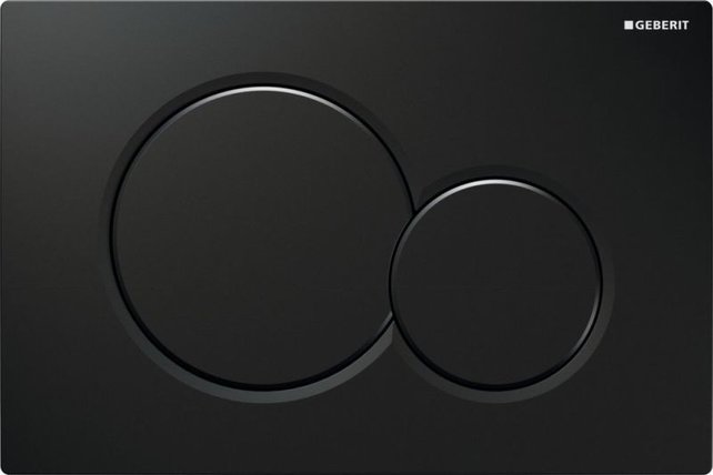 Compleet Set Geberit UP320 met Creavit Hangtoilet Freedom met bidet Mat Zwart incl. Toiletbril met of zonder spoelrand