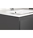 Creavit Sally Badkamermeubel Mat Grijs 120cm met keramische wastafel dubbele wasbak 2 lades Softclose