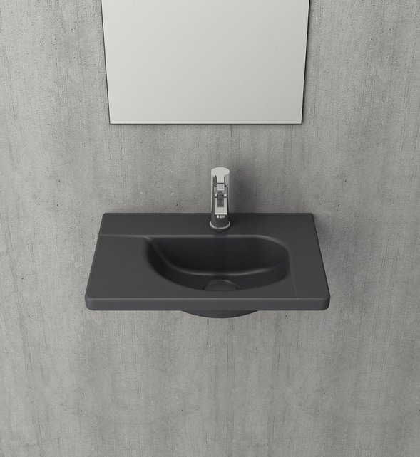 Bocchi Toilet Fontein Mat Antraciet 45x31cm Taormina Arch Bocchi Toilet Fontein Mat Antraciet 45x31cm Taormina Arch