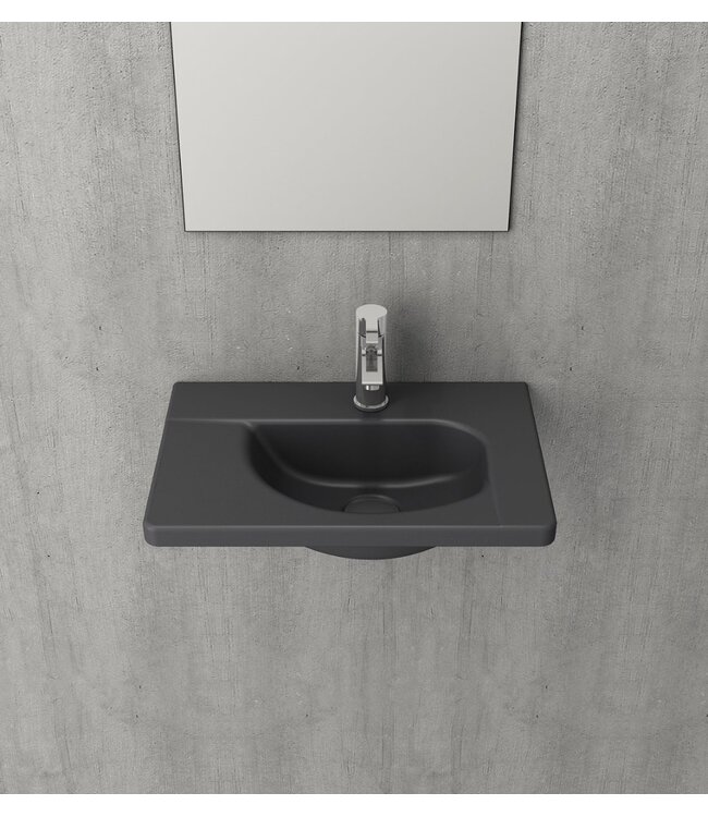 Bocchi Toilet Fontein Mat Antraciet 45x31cm Taormina Arch
