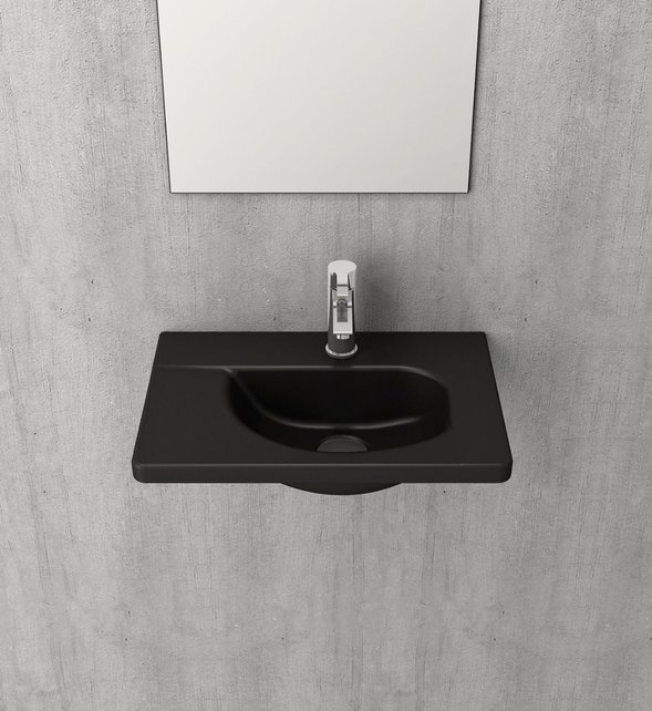 Bocchi Toilet Fontein Mat Zwart 45x31cm Taormina Arch Bocchi Toilet Fontein Mat Zwart 45x31cm Taormina Arch