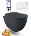 CREAVIT Hangtoilet Compleet Geberit UP320 Creavit Mat Antraciet 51x35.5x29cm