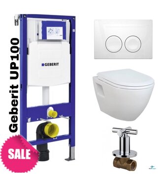 CREAVIT Compleet Geberit set UP100 Creavit TP325 met Bidet 49,5x35,5x33,5 cm