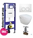 Compleet Geberit set UP100 Creavit TP325 met Bidet 49,5x35,5x33,5 cm