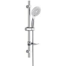 Aloni Slim Glijstangset met Handdouche Opbouw Rond Glijstang met Zeephouder.