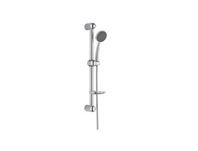 Aloni Glijstangset Rond New Mono met Handdouche en Zeephouder.