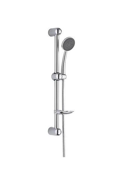 Aloni Glijstangset Rond New Mono met Handdouche en Zeephouder.