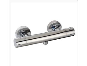 Douchekraan Aloni Chroom - Douchethermostaat Opbouw - Messing Verschroomd