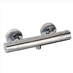 Douchekraan Aloni Chroom - Douchethermostaat Opbouw - Messing Verschroomd